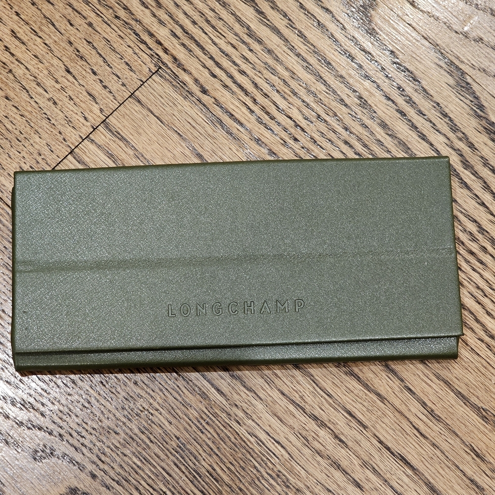 Longchamp Olive Green Eyewear/Sunglasses Case